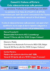 ciclo videoconferenze pensioni