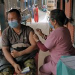 Centre de vaccination au Népal